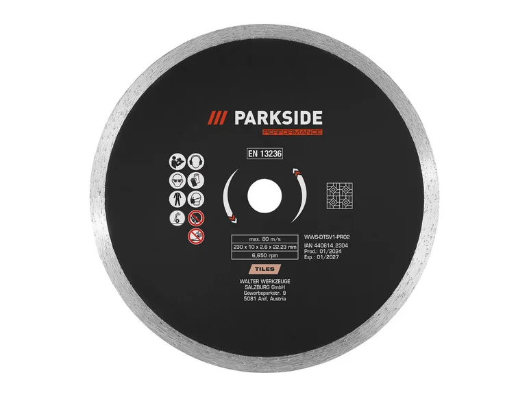 PARKSIDE PERFORMANCE® Disques à tronçonner ou disques à ébarber. Ø 230 mm