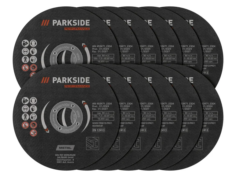 PARKSIDE PERFORMANCE® Disques à tronçonner ou disques à ébarber 125 mm