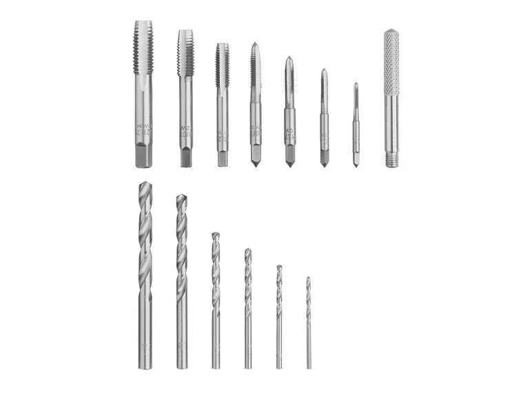 PARKSIDE® Set de forets et tarauds PBSS 15 A1. 15 pièces