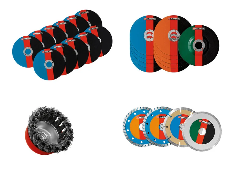 PARKSIDE Kit d'accessoires de meuleuse d'angle PWSZS 1