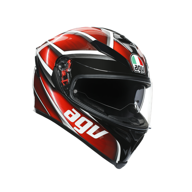 K5 S MULTI ECE DOT - TEMPEST BLACK/RED