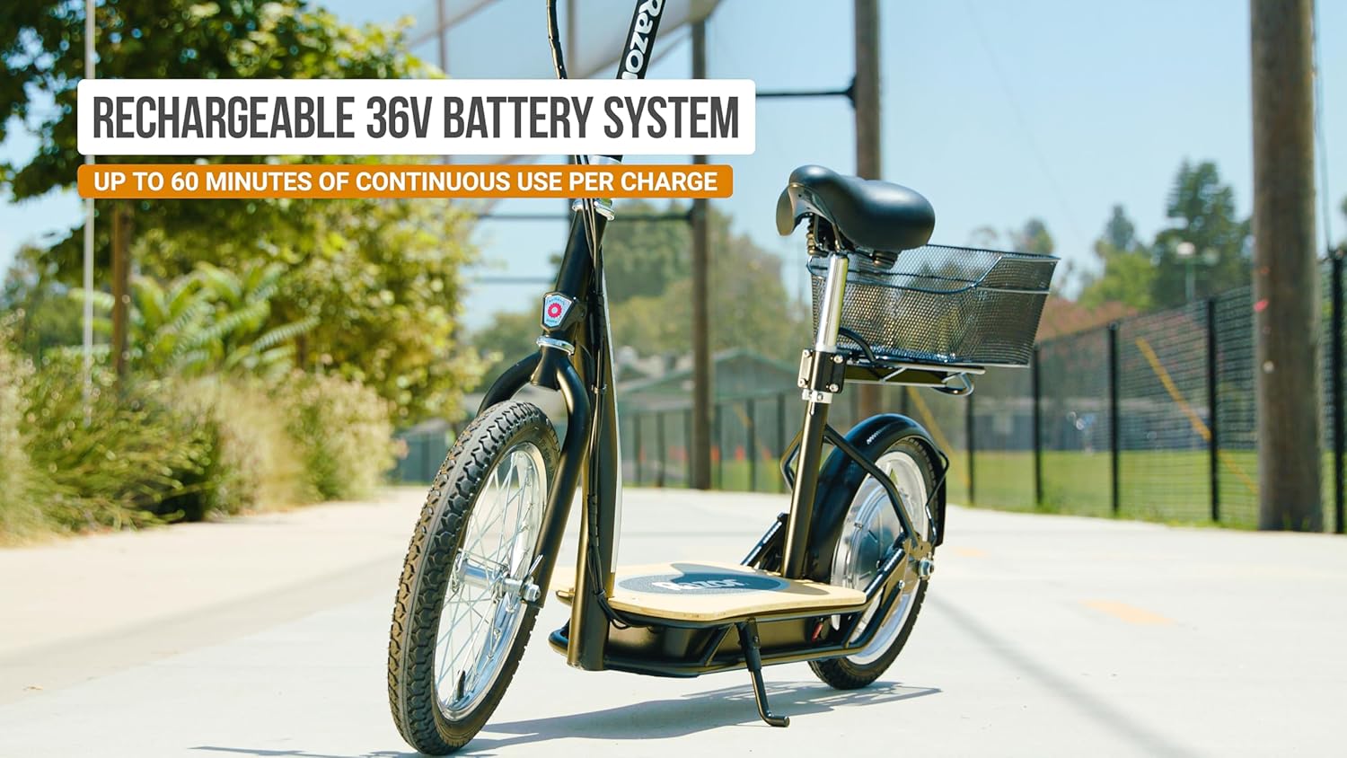 EcoSmart Metro Electric Scooter – Padded Seat