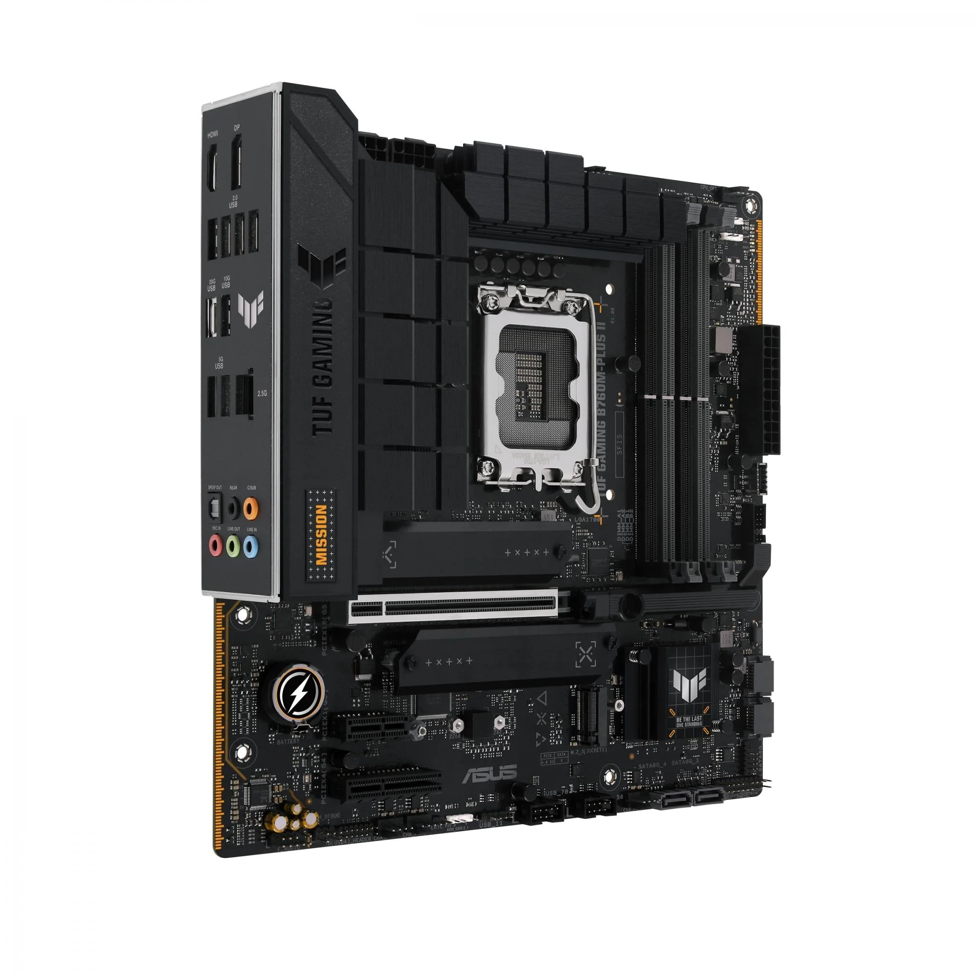 ASUS TUF GAMING B760M-PLUS II (mATX. B760. LGA 1700. DDR5)