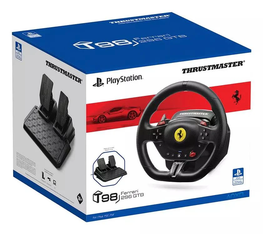 THRUSTMASTER T98-P FERRARI 296 GTB - Rat/Pedal - PC/PS4/PS5