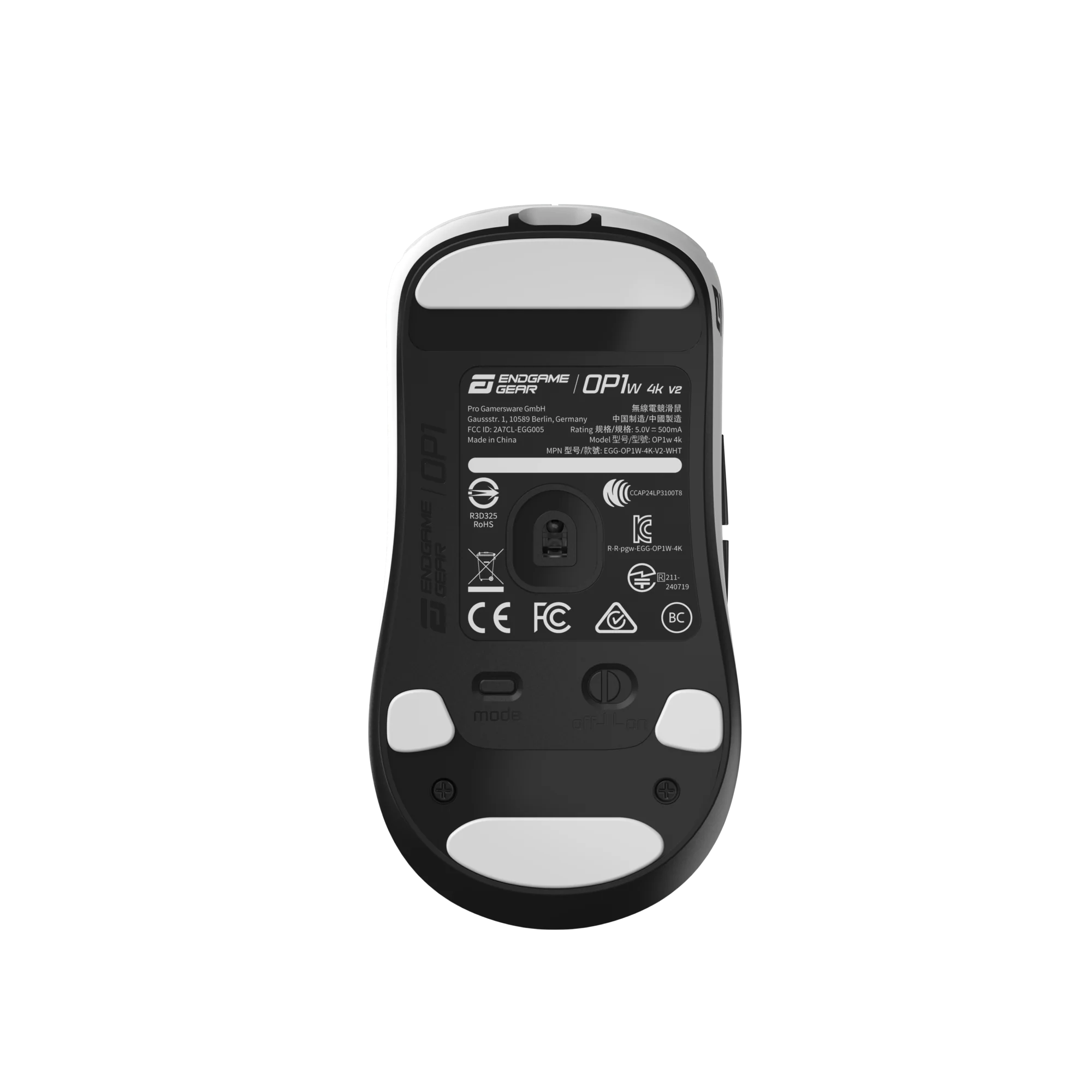 Endgame Gear OP1w 4K V2 – Trådløs Gaming Mus (White)