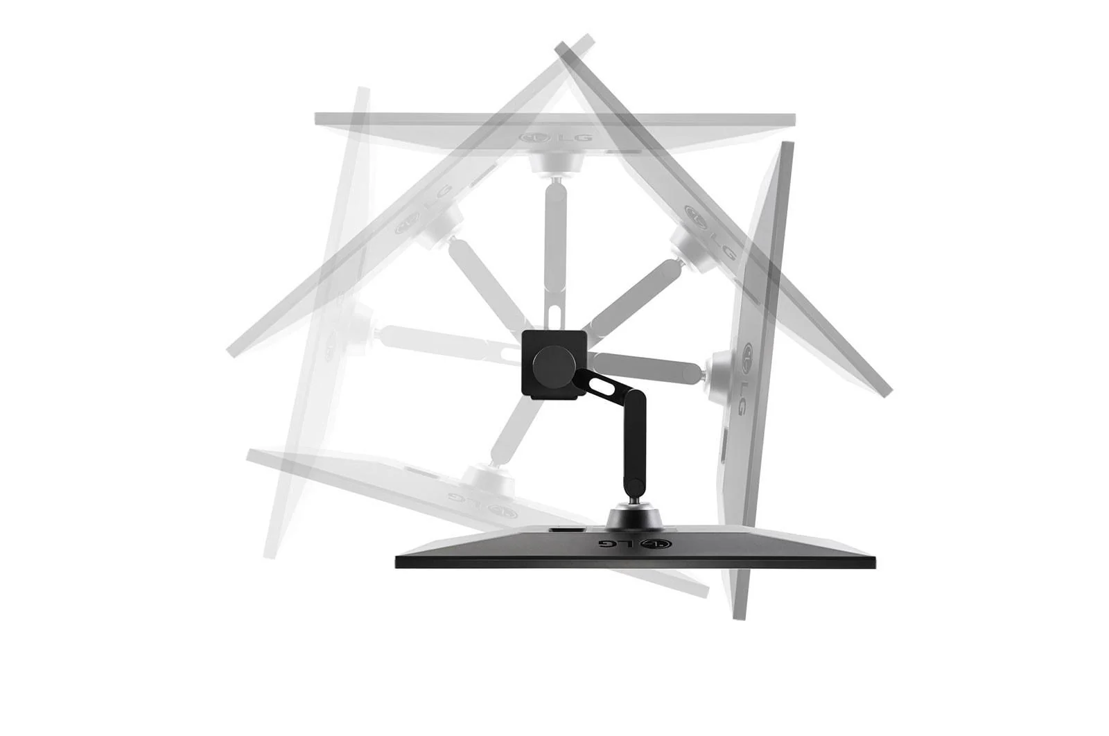 LG UltraFine Ergo 27UN880P-B 27 3840 x 2160 (4K) HDMI DisplayPort USB-C 60Hz Forlæng Træk tilbage  Dockingskærm