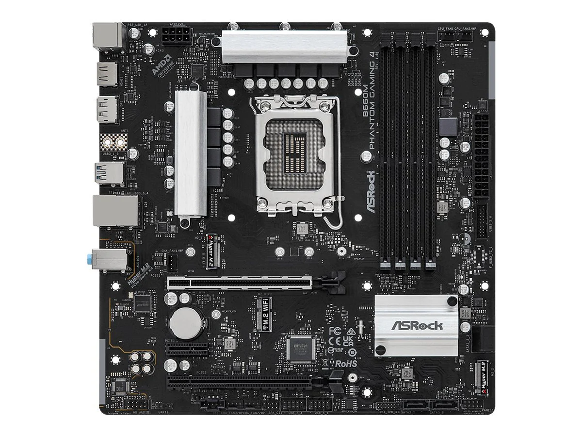 ASRock B660M Phantom Gaming 4 Micro-ATX LGA1700 Intel B660