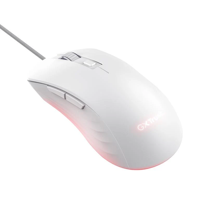 TRUST GXT924W YBAR+ GAMING MOUSE - WHITE
