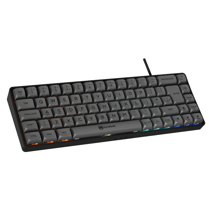 Gamiac TKL69G - Sort/Grå - SF Tastatur - Blå Switch