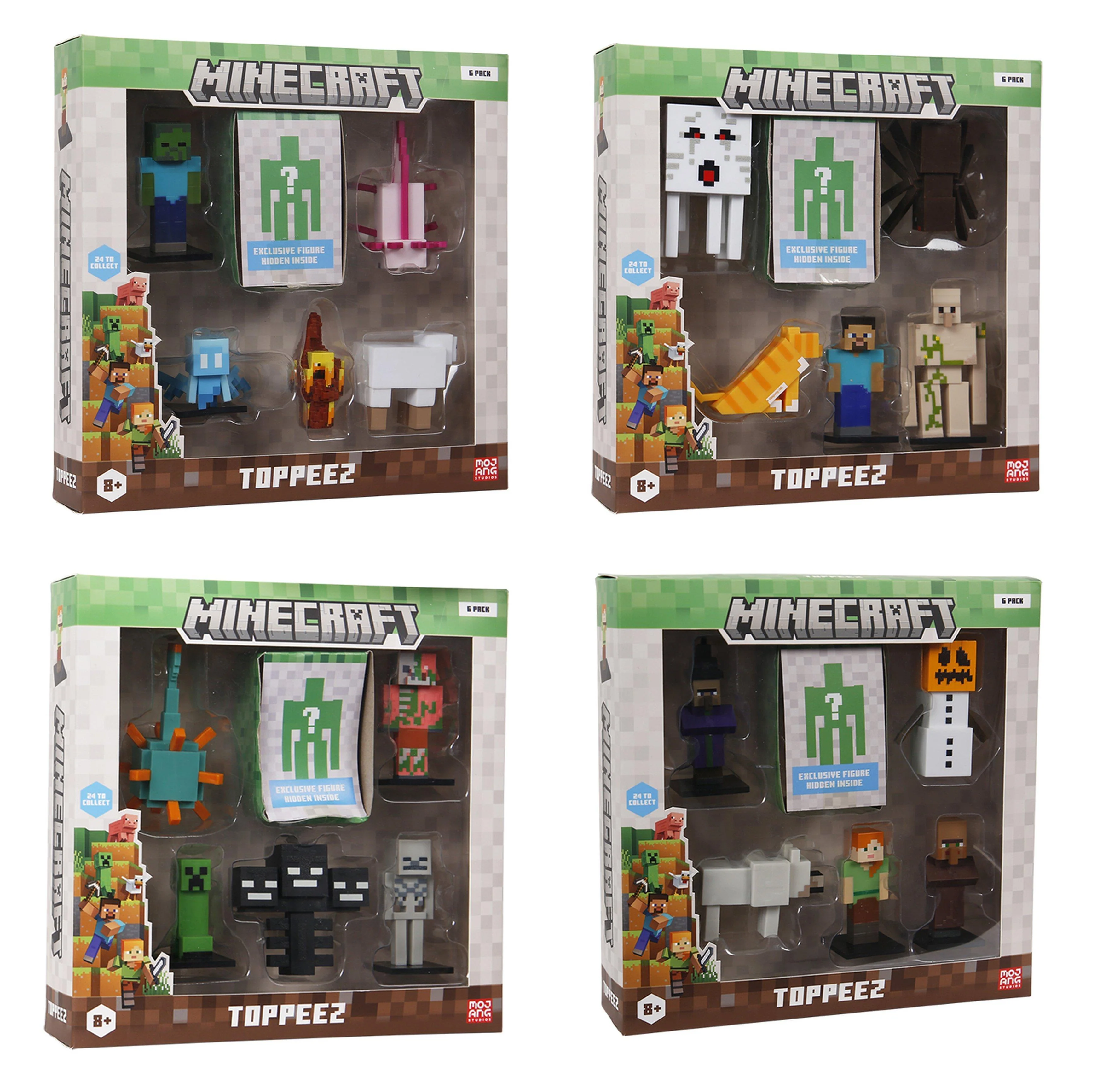 Minecraft – 3D Figur 6-Pack Deluxe Box