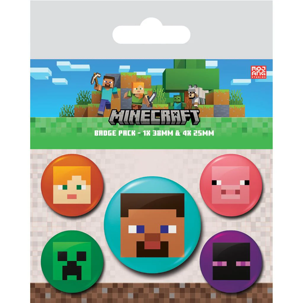 Minecraft – Faces Badge Pakke