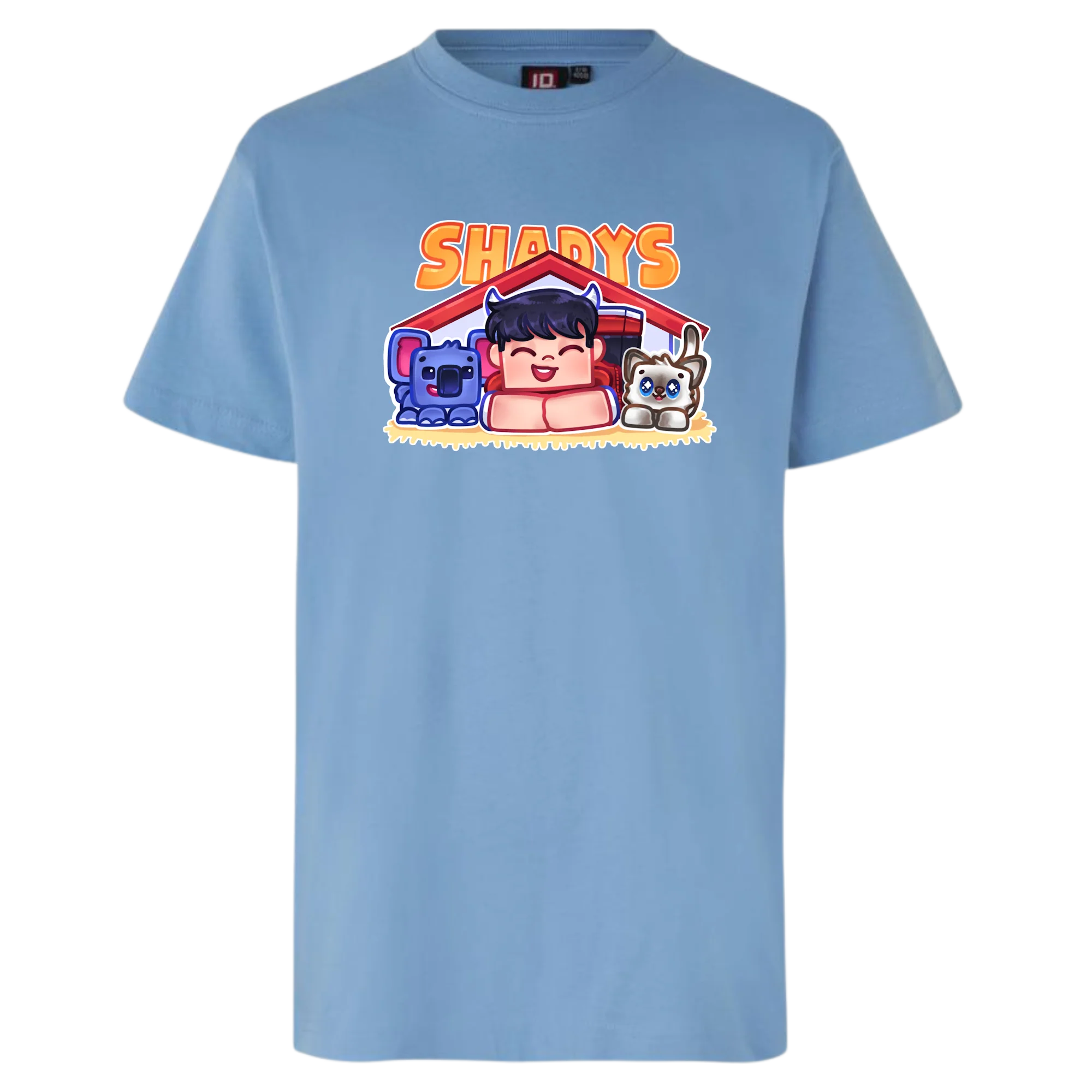 Shadys Kæledyr Tee - Lyseblå