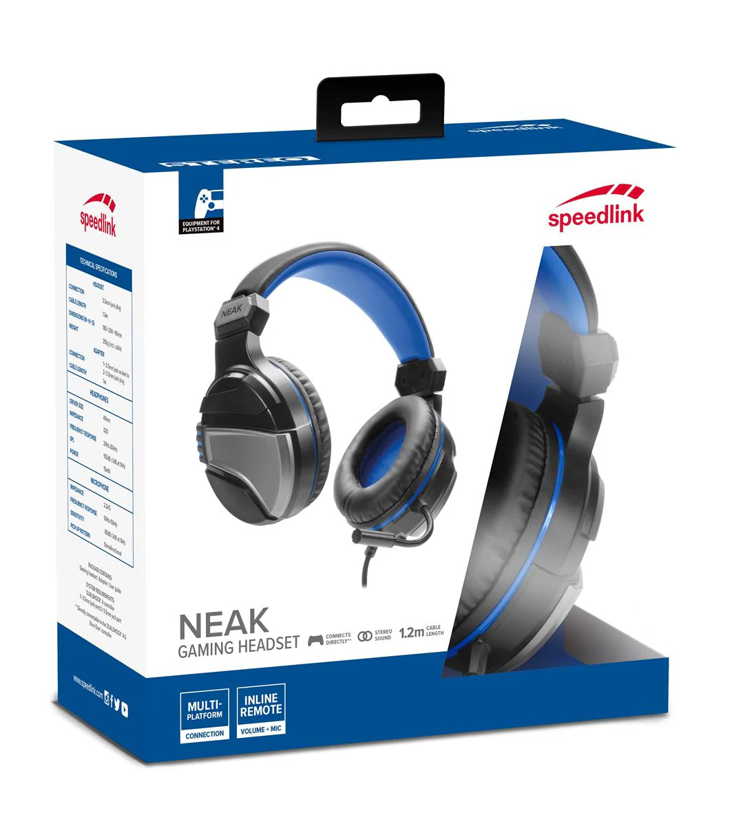 SpeedLink NEAK Gaming-Headset. PS4 Schwarz