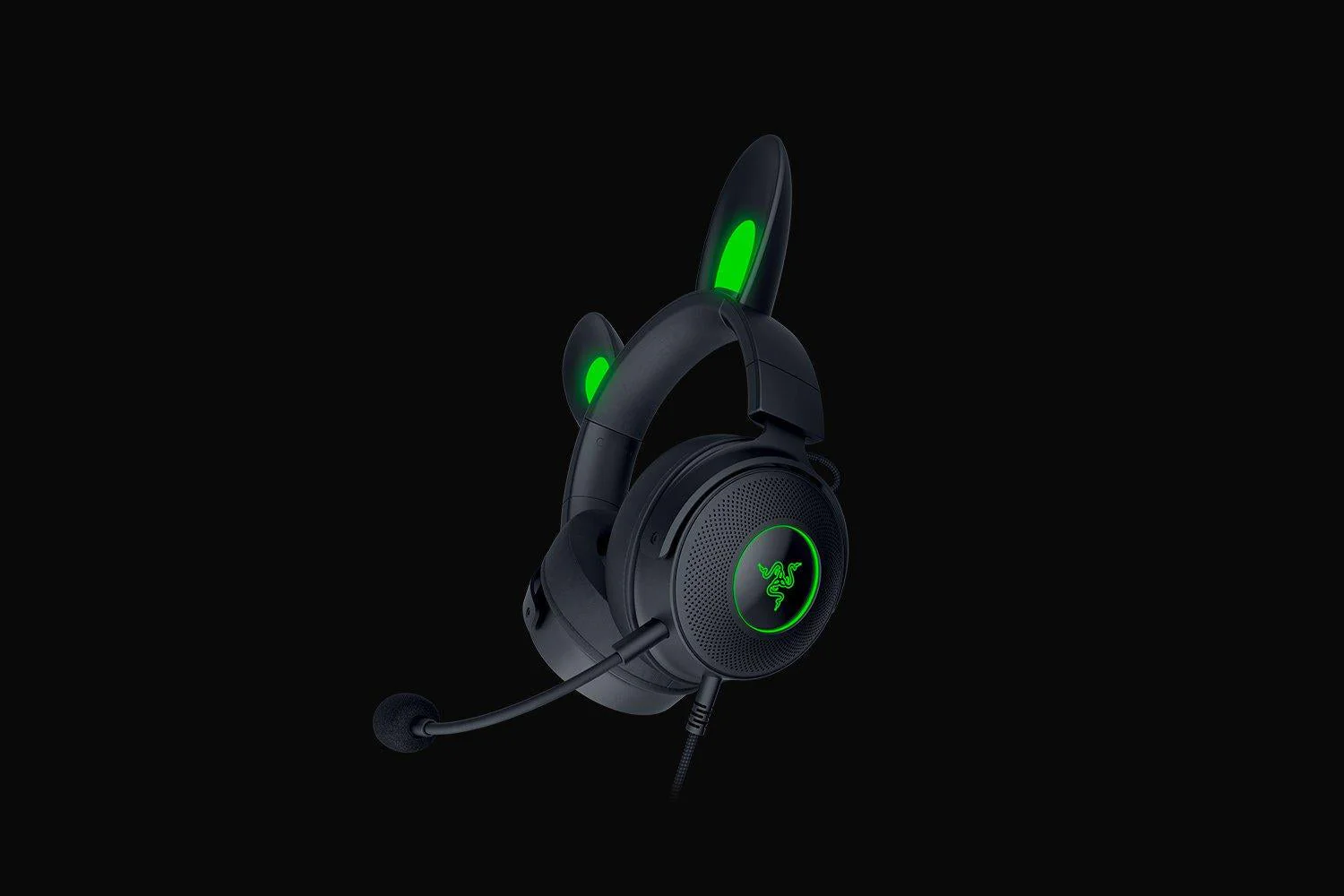 Razer Kraken Kitty V2 Pro – Gaming Headset med Udskiftelige RGB-Ører (Sort)