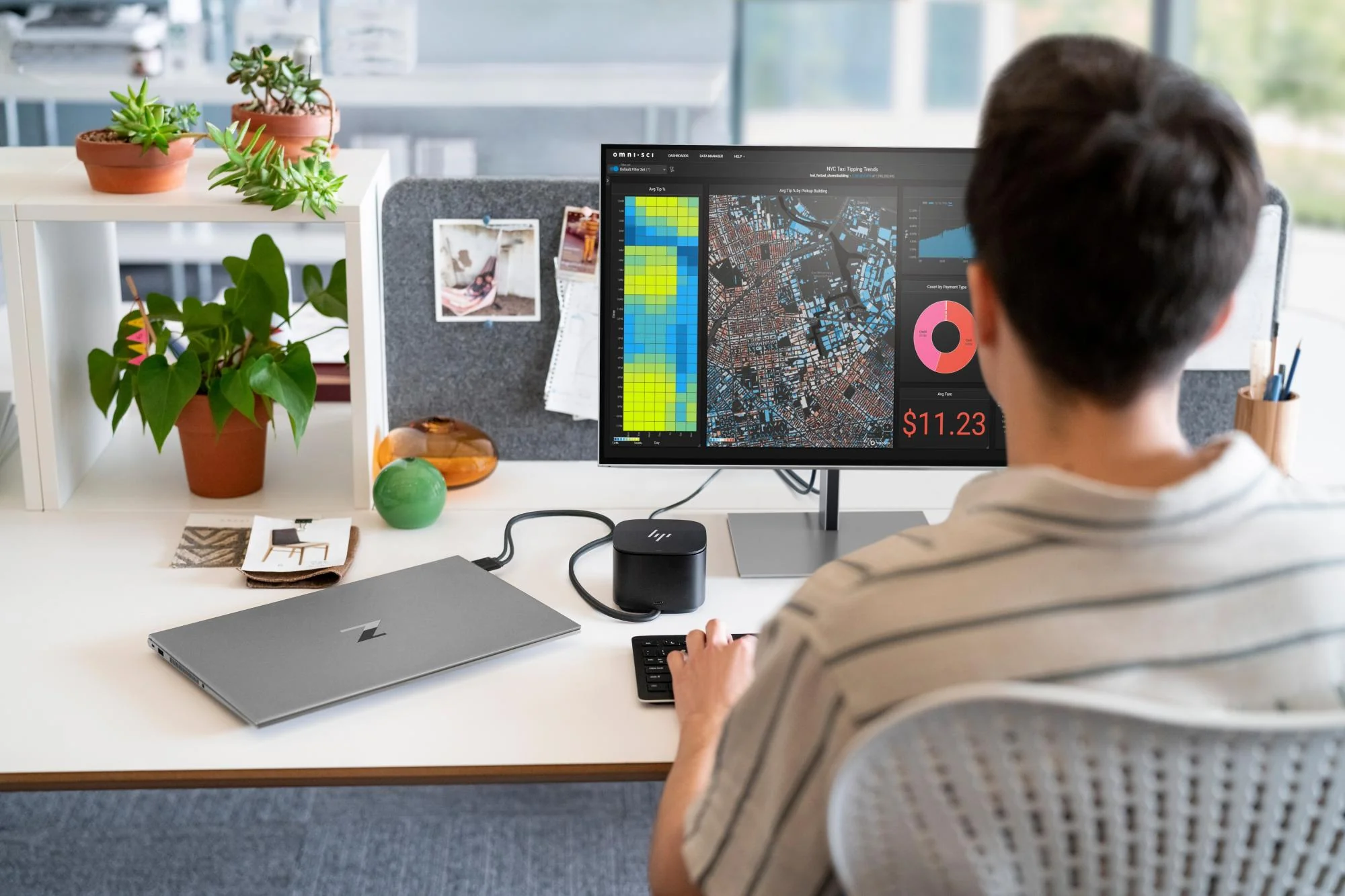 HP Z24u G3 24 1920 x 1200 HDMI DisplayPort USB-C 60Hz  Dockingskærm