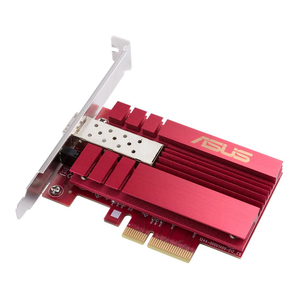 LAN ASUS XG-C100F 10G PCIe Network Adapter SFP+ port for Optical Fiber Transmission and DAC cable
