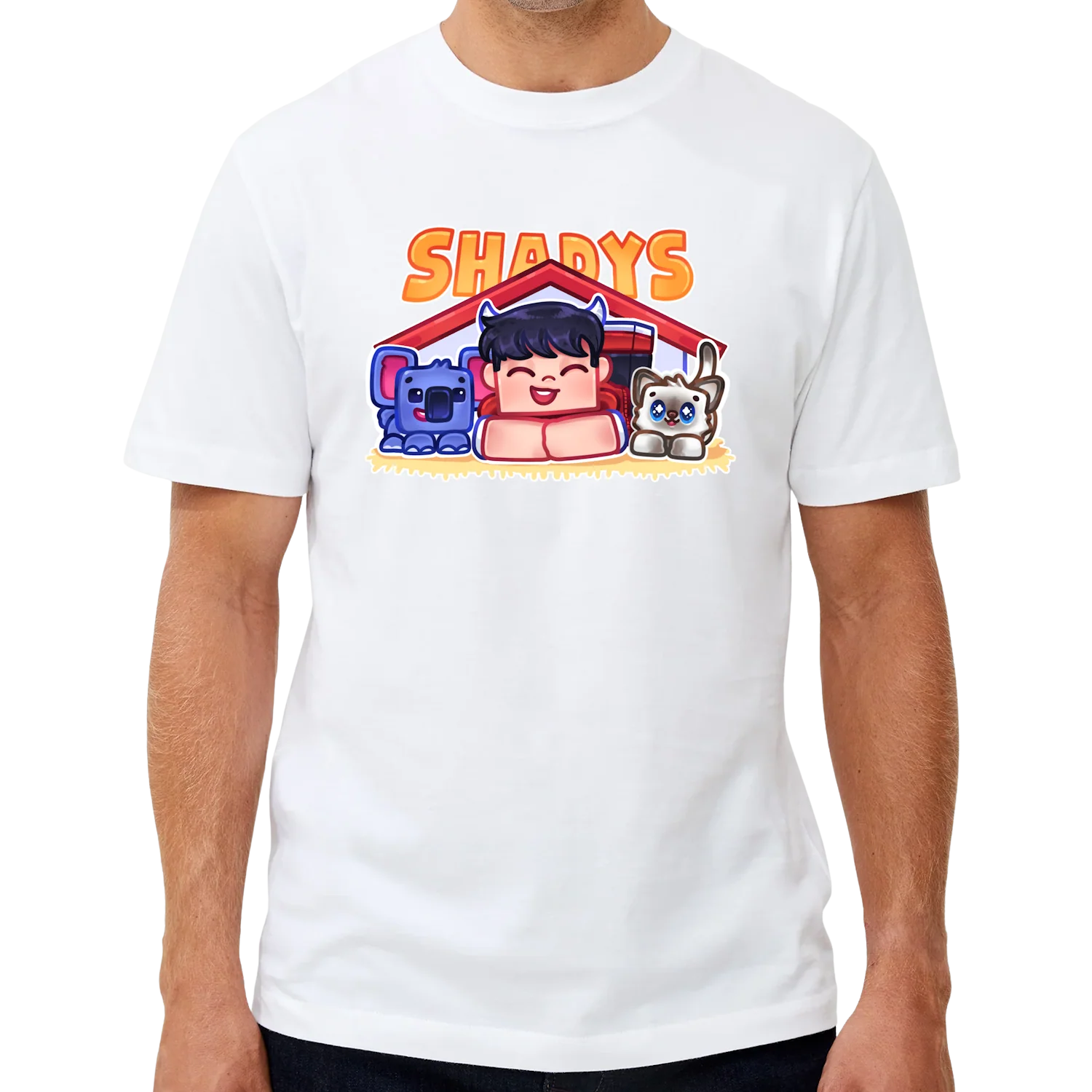 Shadys Kæledyr Tee - Hvid