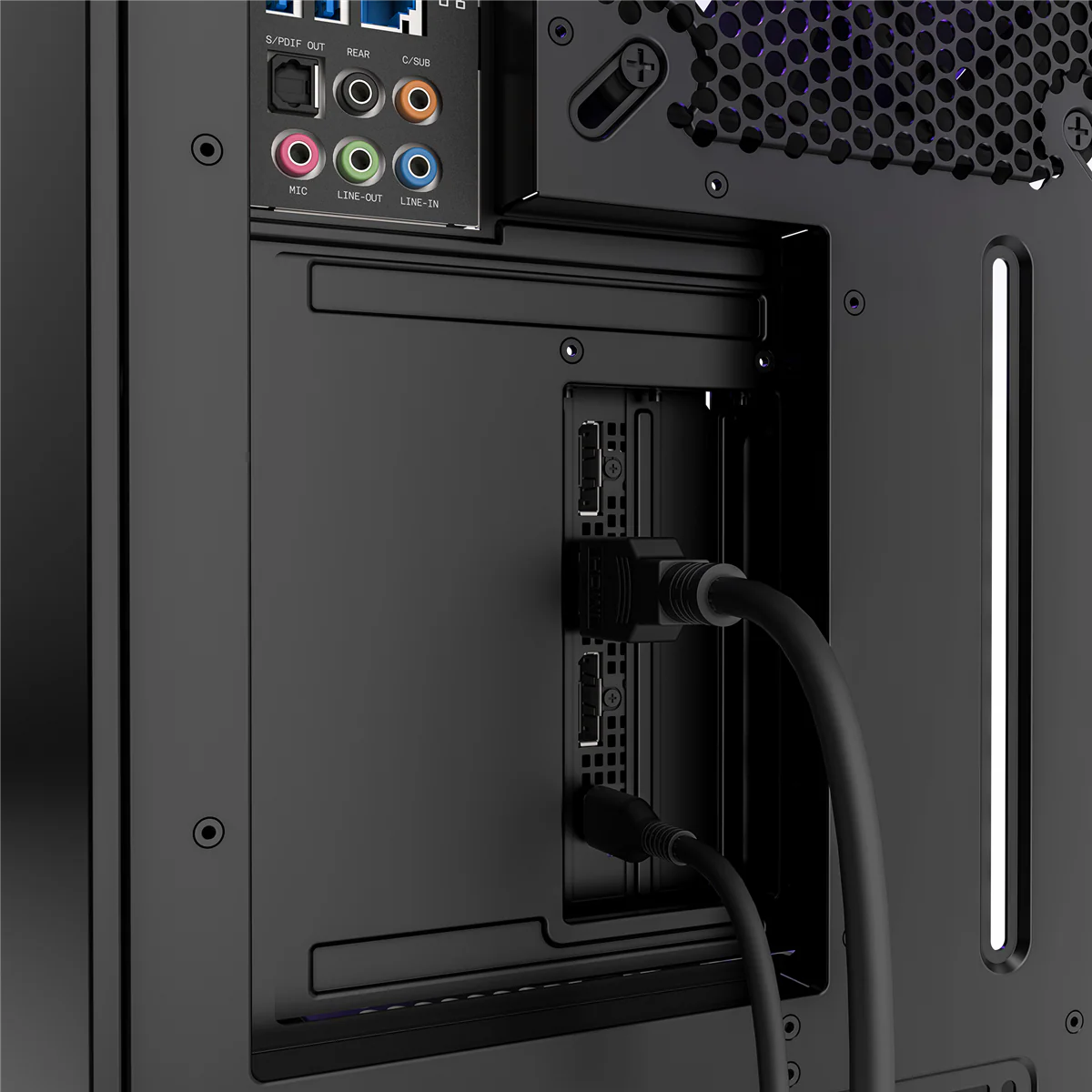 GPU-Halterungsset der NZXT H7-Serie. Schwarz
