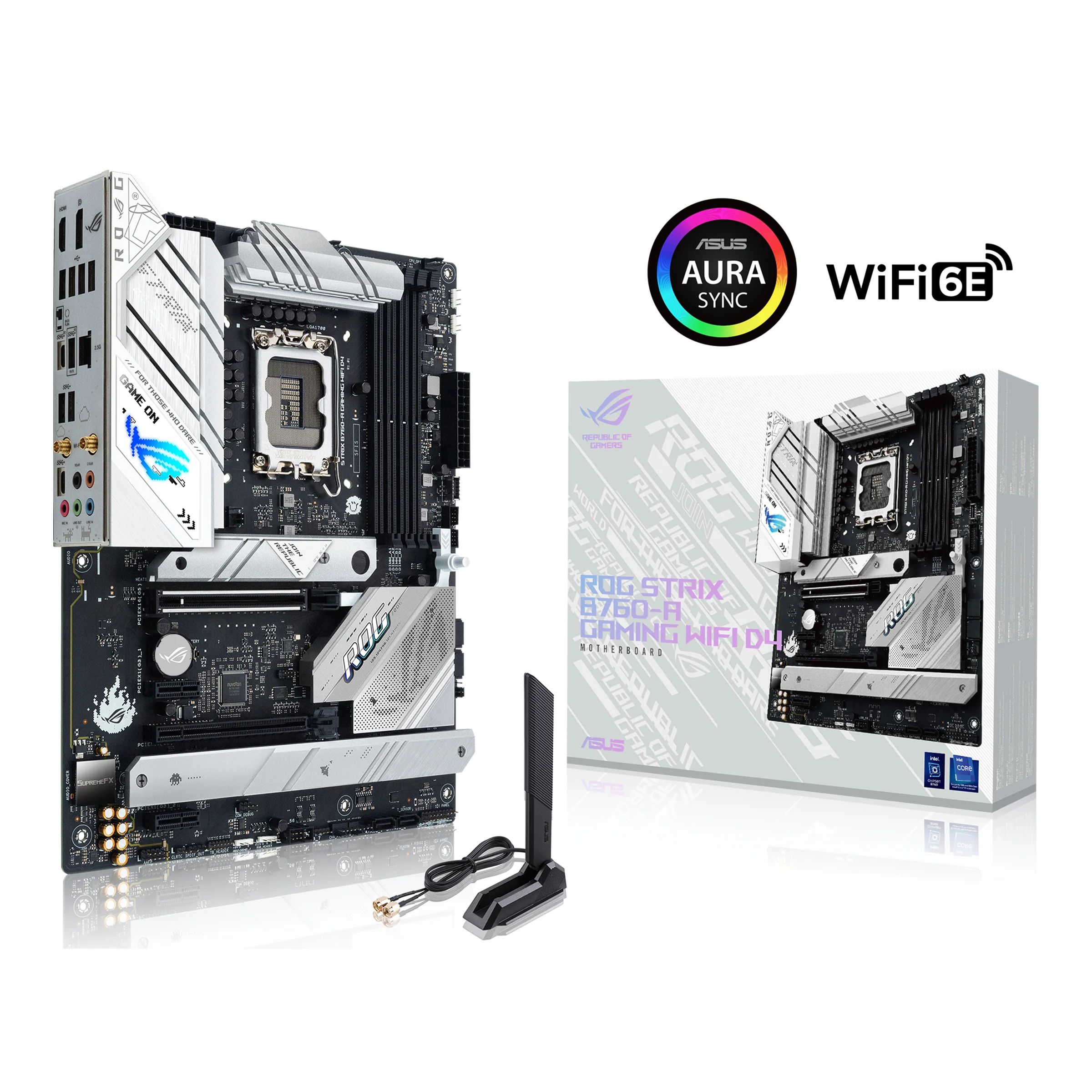 ASUS ROG STRIX B760-A GAMING WIFI D4 (ATX. B760. LGA 1700. DDR4) - Bundkort