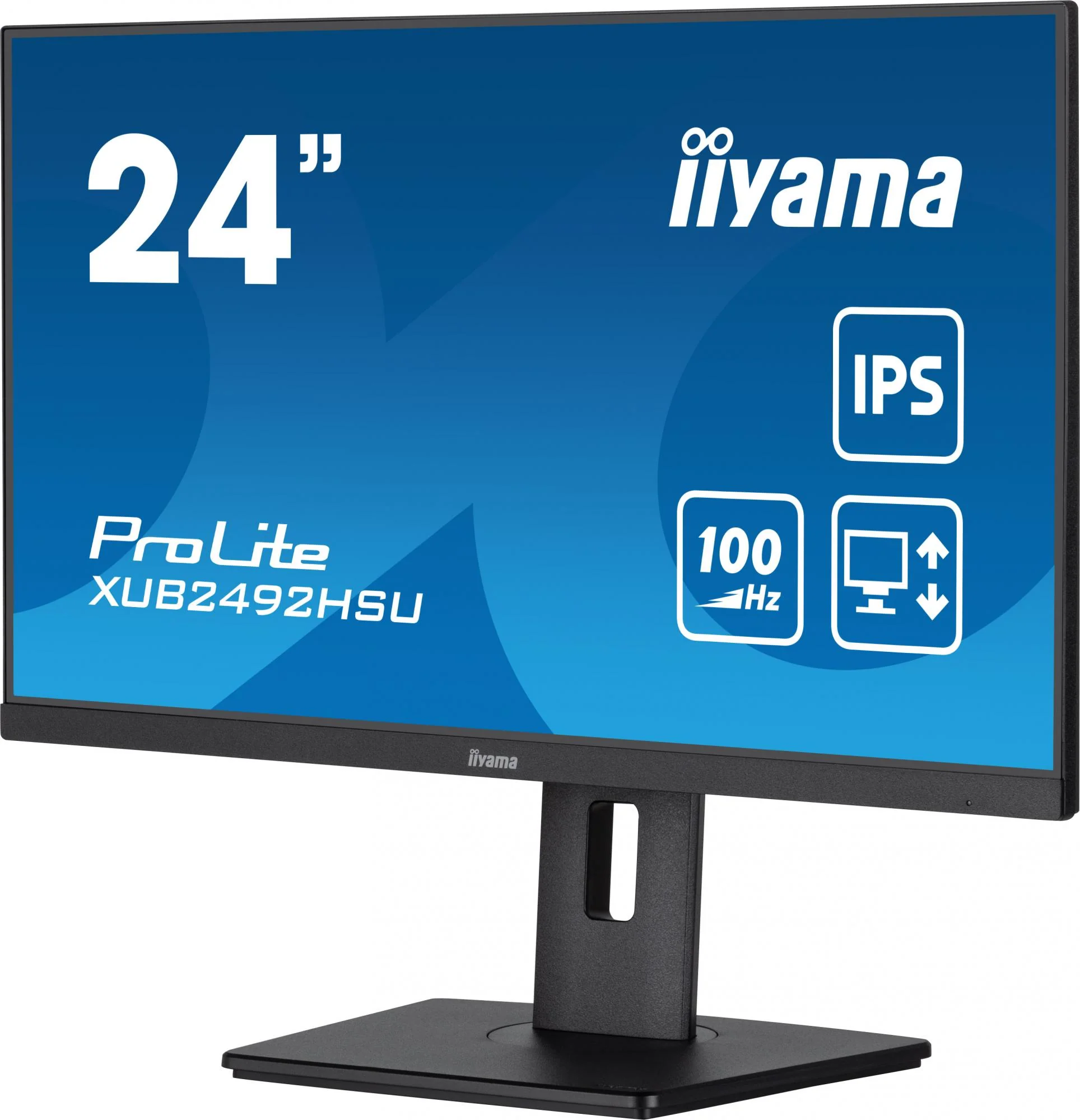 iiyama ProLite XUB2492HSU-B6 24 1920 x 1080 (Full HD) HDMI DisplayPort 100Hz Pivot Skærm