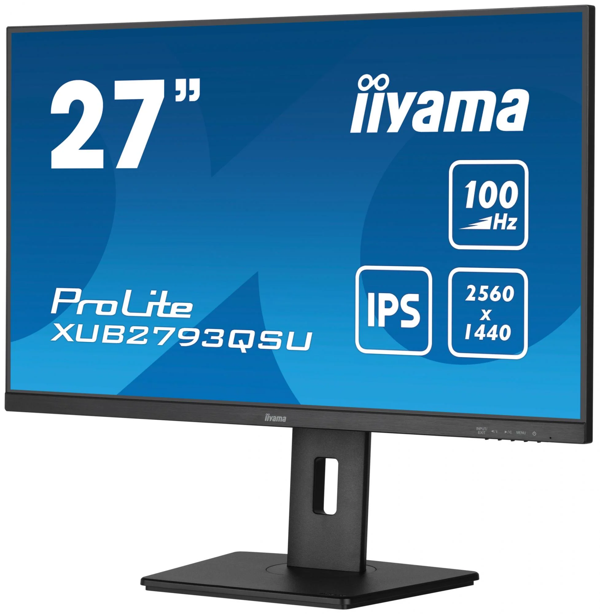 iiyama ProLite XUB2793QSU-B6 27 2560 x 1440 (2K) HDMI DisplayPort 100Hz Pivot Skærm