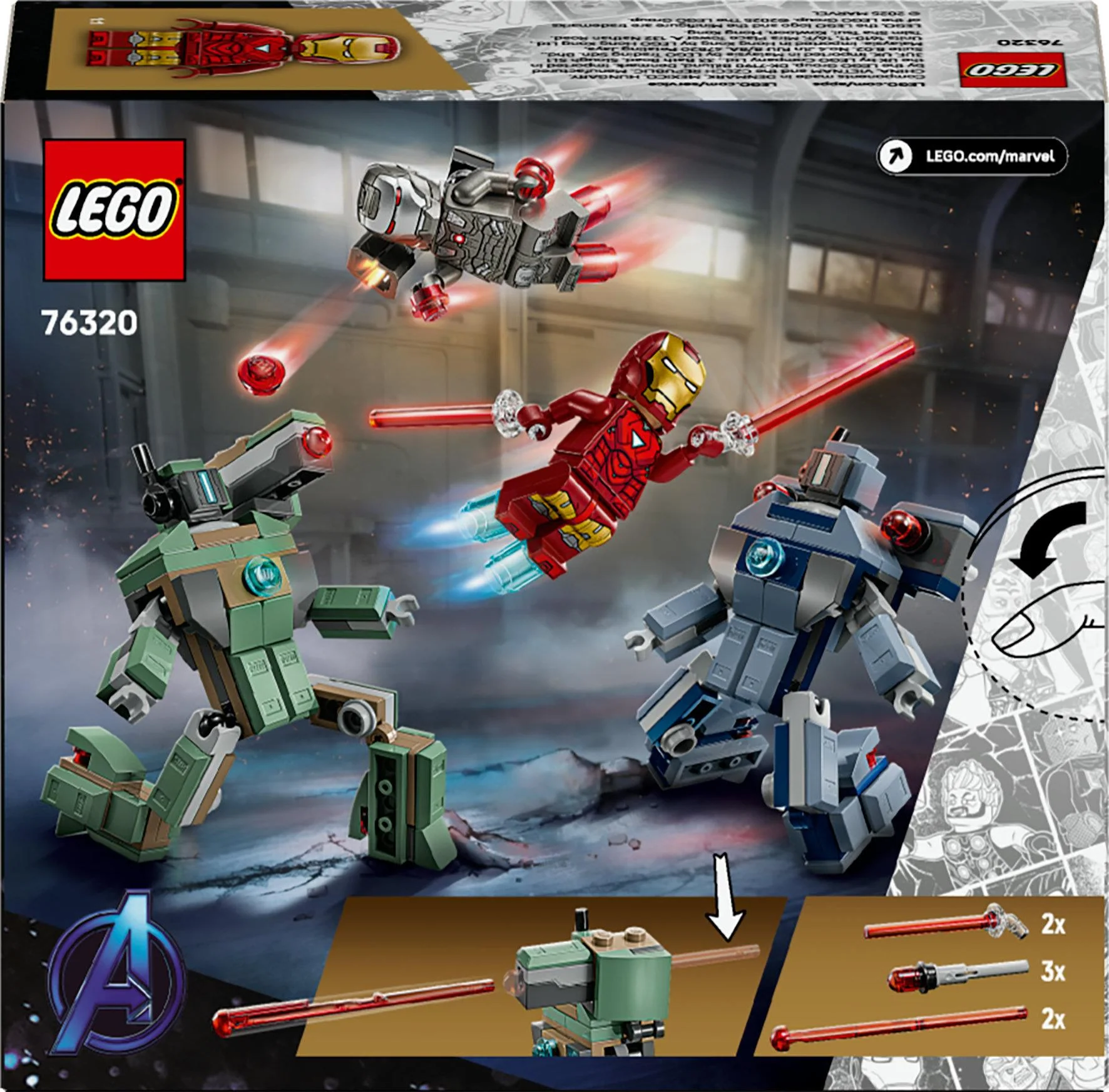 LEGO Super Heroes – Iron Man & War Machine vs. Hammer Drones