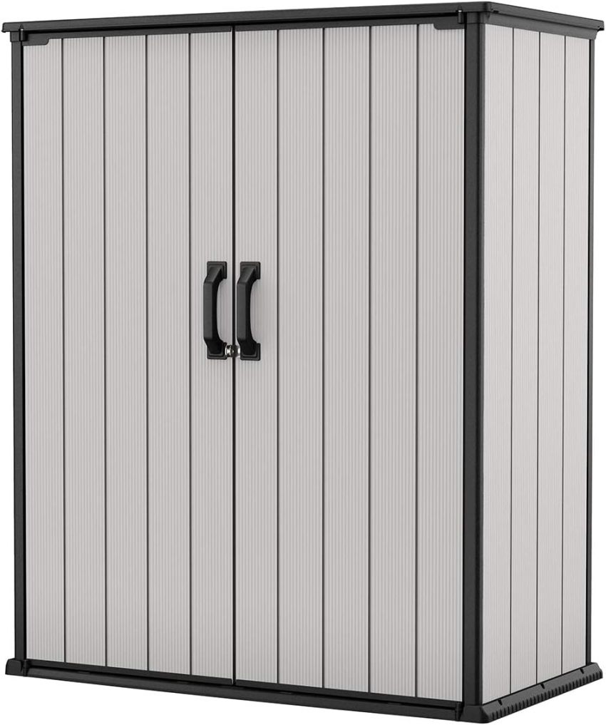 Keter Premier Tall 4.6 x 5.6 ft. Resin Outdoor Storage Shed