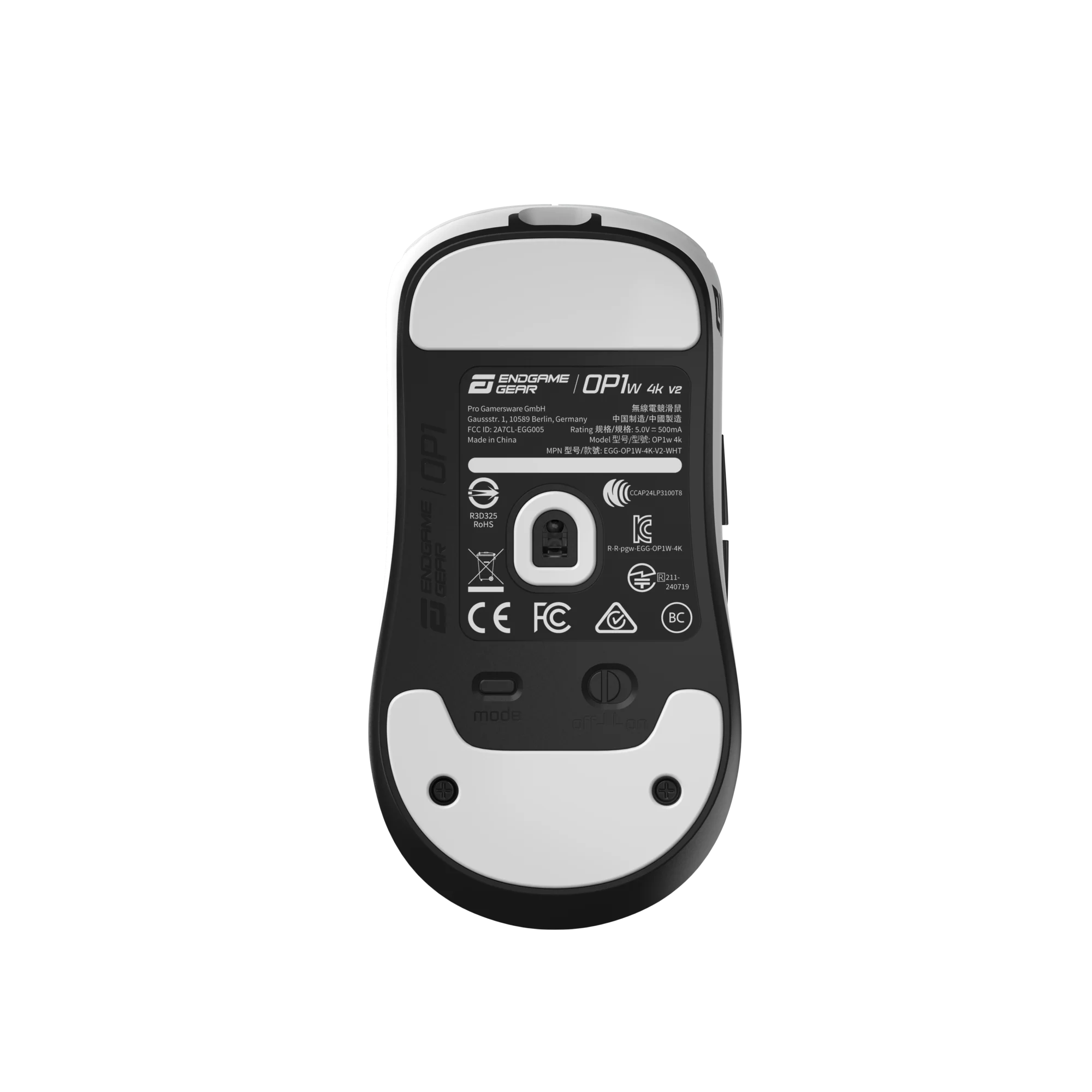 Endgame Gear OP1w 4K V2 – Trådløs Gaming Mus (White)