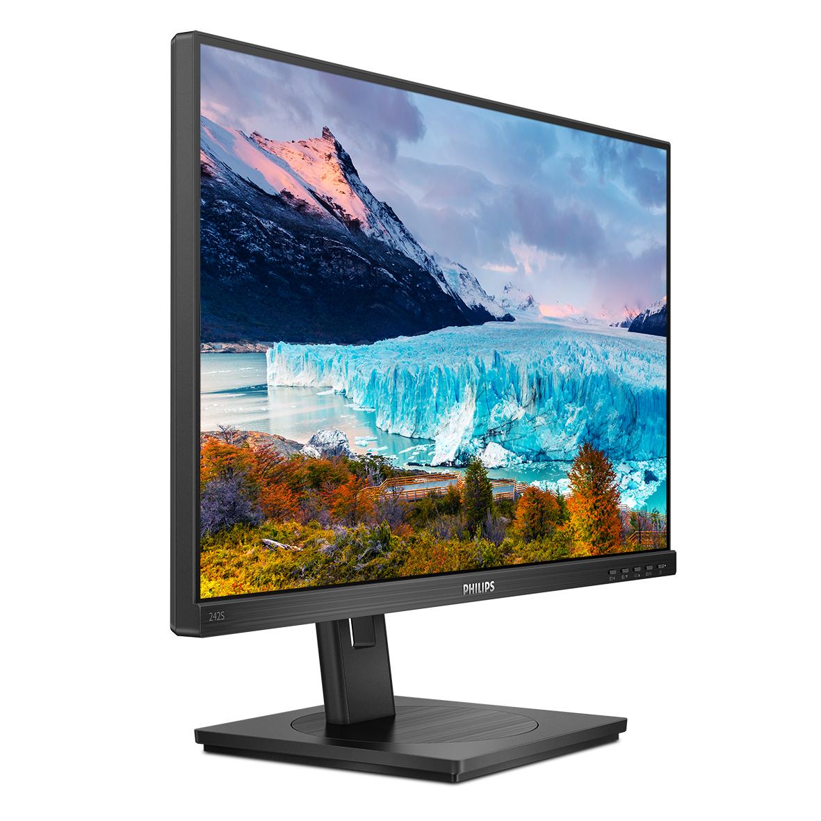Philips S-line 242S1AE 24 1920 x 1080 (Full HD) DVI VGA (HD-15) HDMI DisplayPort 75Hz Pivot Skærm