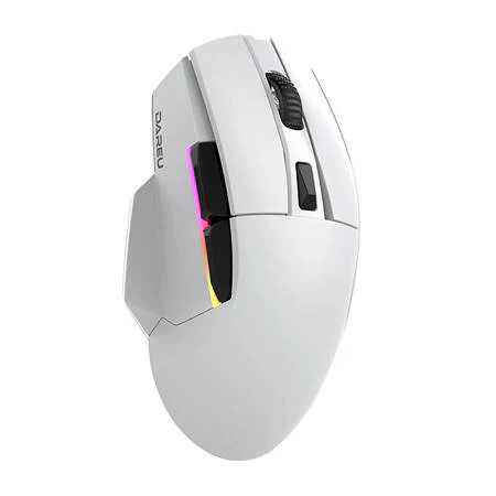 trådløs gaming mouse + charging dock Dareu A955 RGB 400-12000 DPI (hvid)
