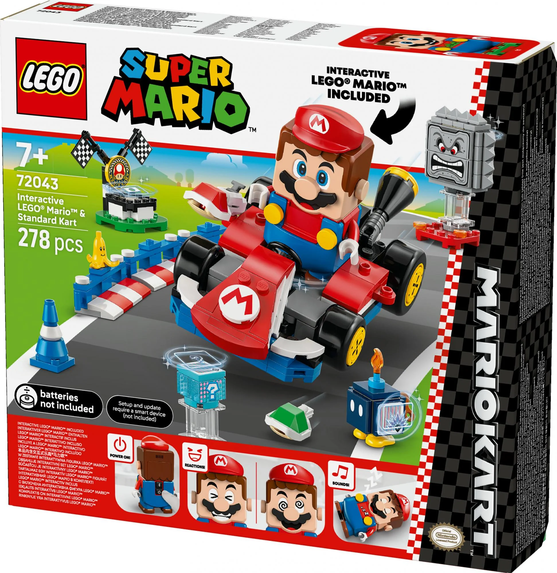 LEGO Super Mario – Mario Kart™: Interaktiv LEGO® Mario™ & Standard Kart
