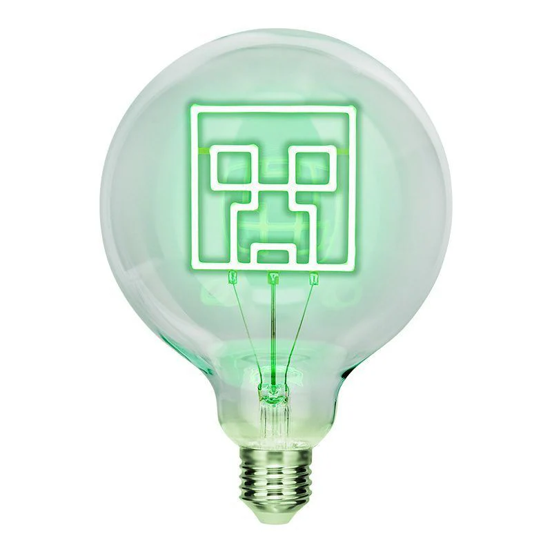 LED Neon Pære – Minecraft Creeper
