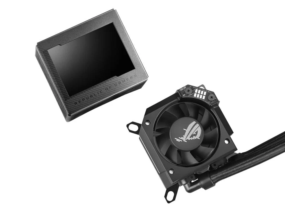 ASUS ROG RYUJIN III 240 ARGB AiO Liquid Cooler w. 3.5 LCD. 2x120mm ROG ARGB Magnetic Daisy-chainable Fans 2200 RPM PWM