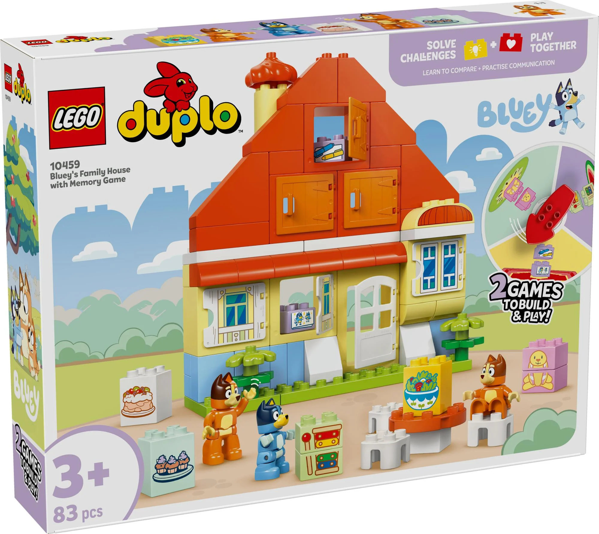 LEGO DUPLO Bluey – Blueys Familiehus med Hukommelsesspil