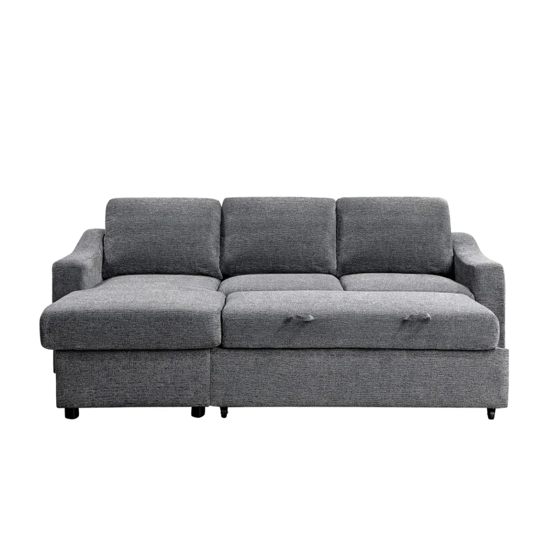 Coddle Aria Fabric Sleeper Sofa with Reversible Chaise and Storage.Beige/Gray - Online Shop