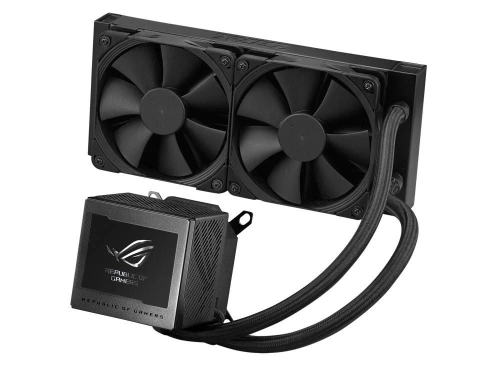 ASUS ROG RYUJIN III 240 AiO CPU Liquid Cooler w. 3.5 LCD. 2x Noctua iPPC 2000 PWM 120mm (AM5 comp.)