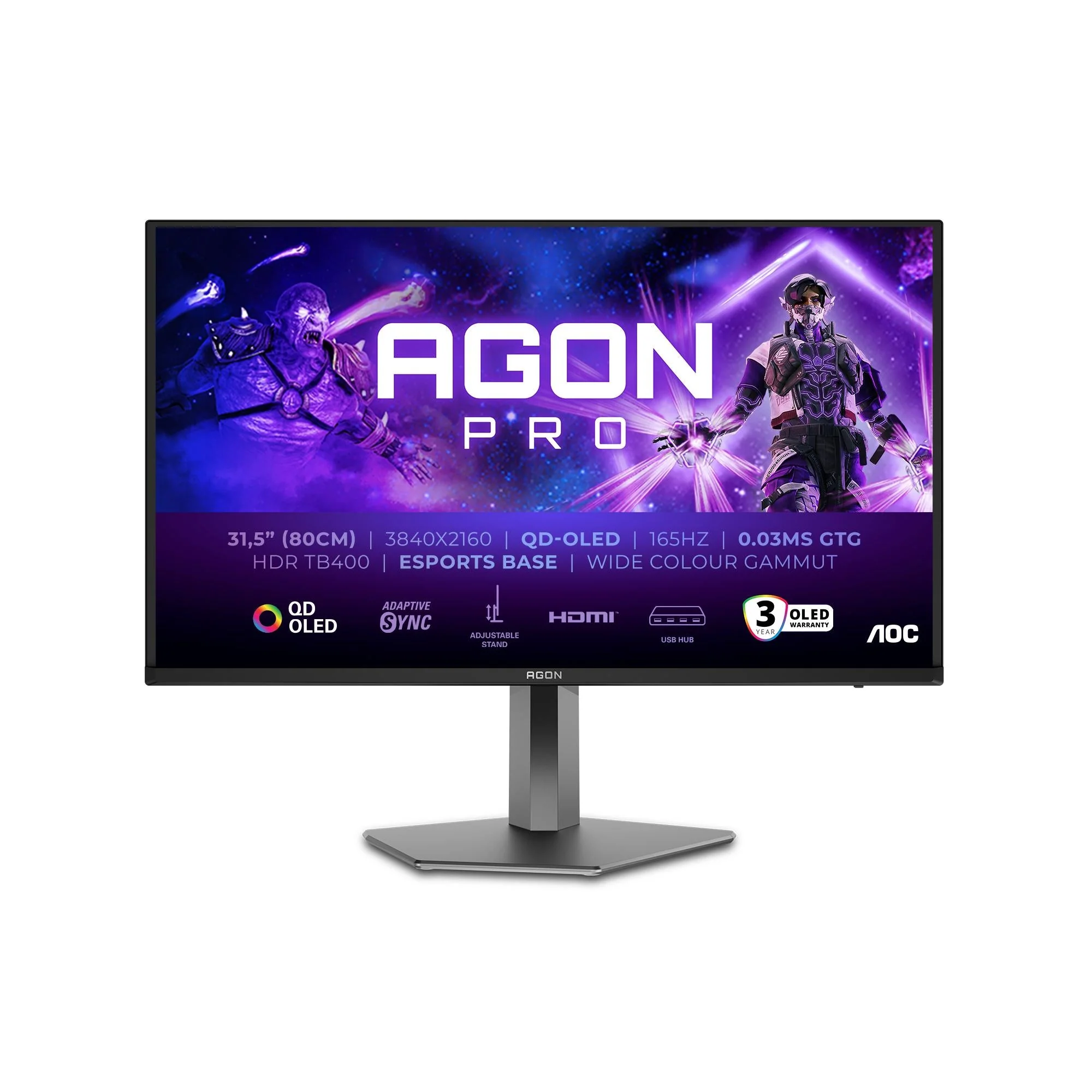 AOC AG326UD 31.5 - Gamingskærm - 165Hz