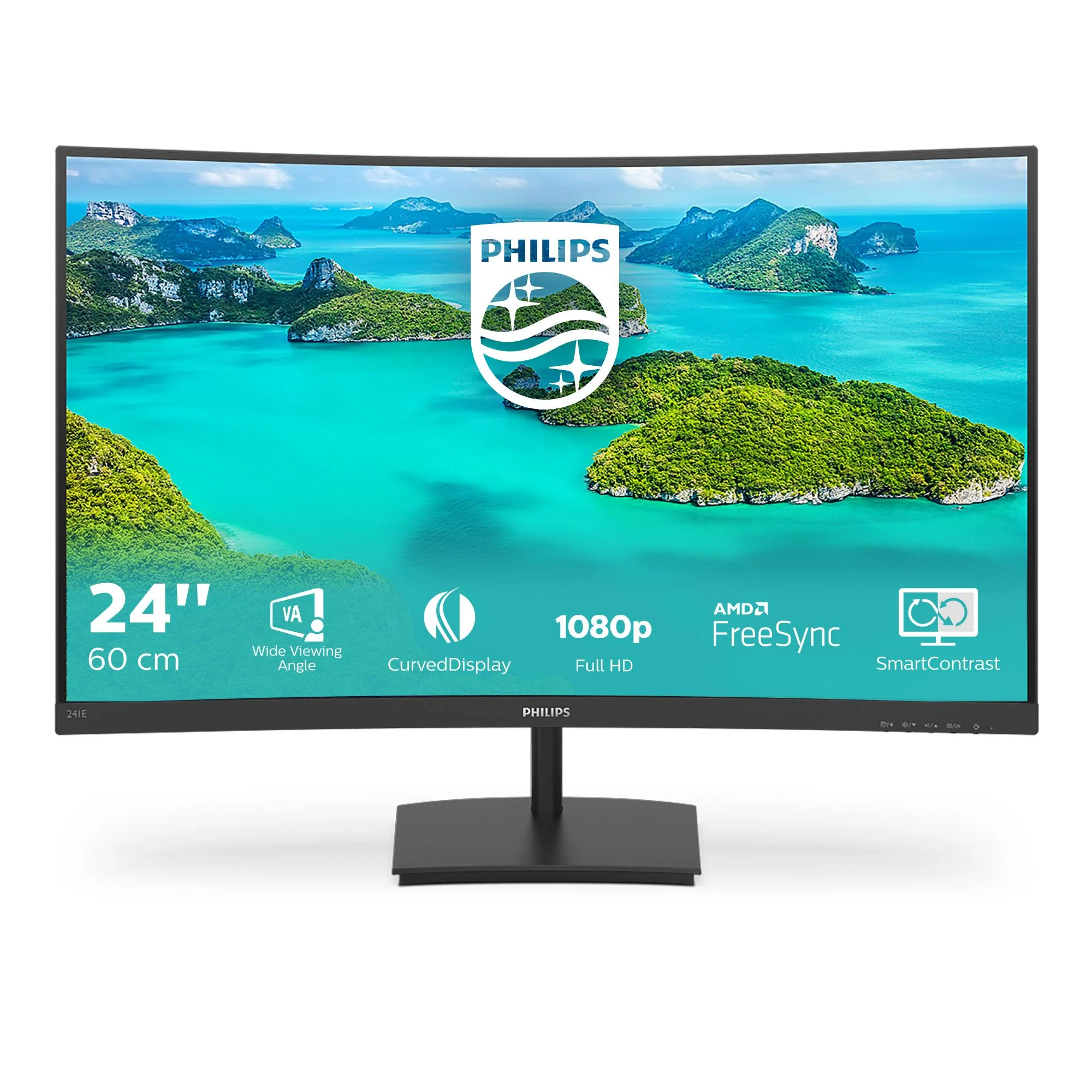 Philips E-line 241E1SCA 24 1920 x 1080 (Full HD) VGA (HD-15) HDMI 75Hz
