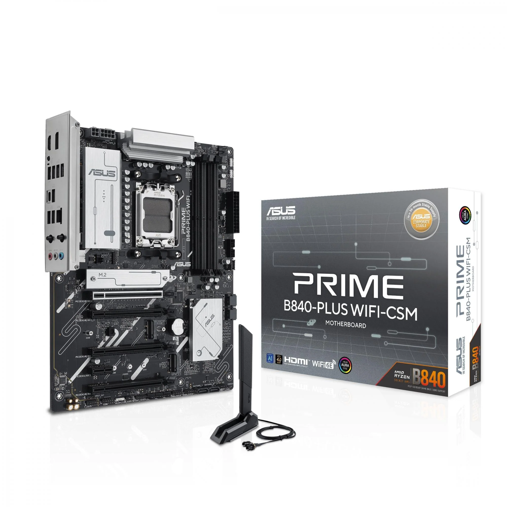 ASUS PRIME B840-PLUS WIFI (ATX. B840. AM5)